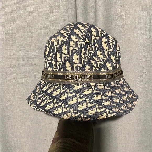 Dior Blue and White Bucket Hat - Picture 1 of 3